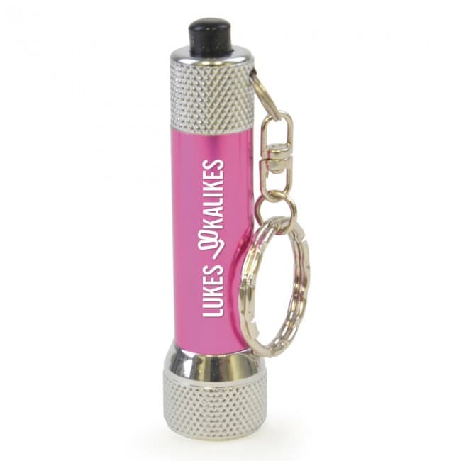 Branded LED Metal Torch Keyring - Image 4