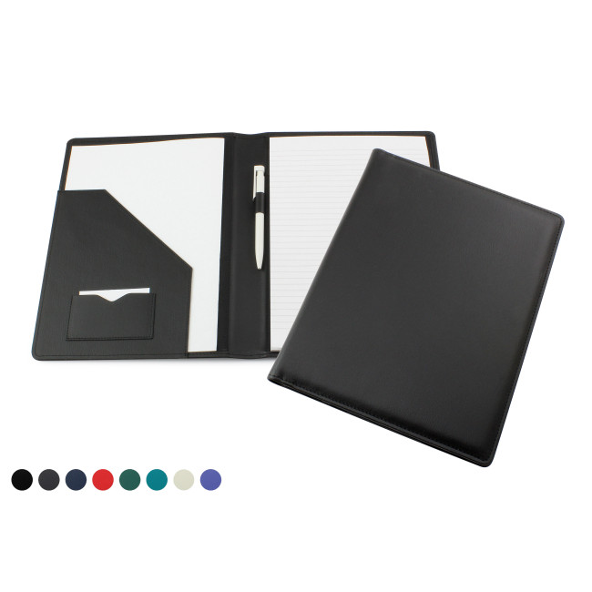 Custom Printed Deluxe A4 Conference Folder Recycled Environmentally Friendly Eleather - Image 1