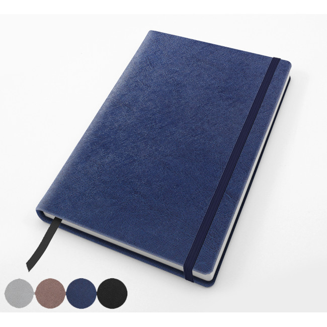 Custom Printed A5 Casebound Notebook With Elastic Strap - Image 2