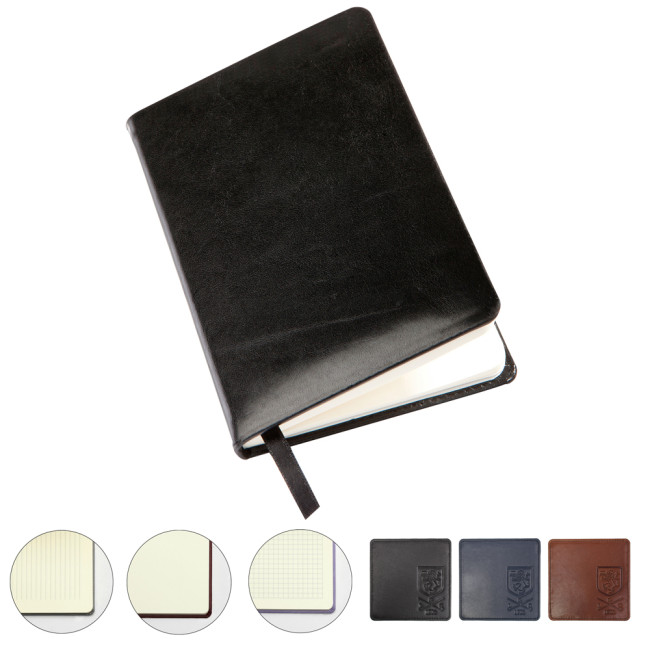 Custom Printed SandRingham Nappa Leather Colours Pocket Casebound Notebook - Image 2