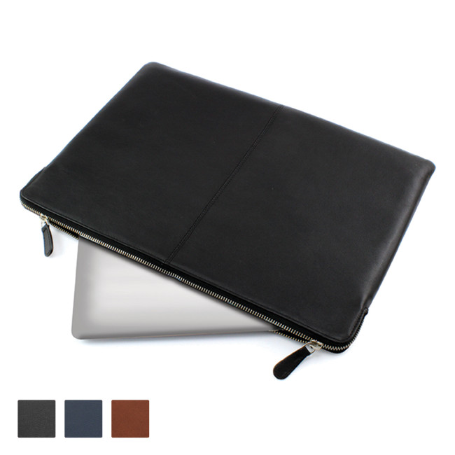 Custom Printed Accent Colours SandRingham Nappa Leather Laptop Case