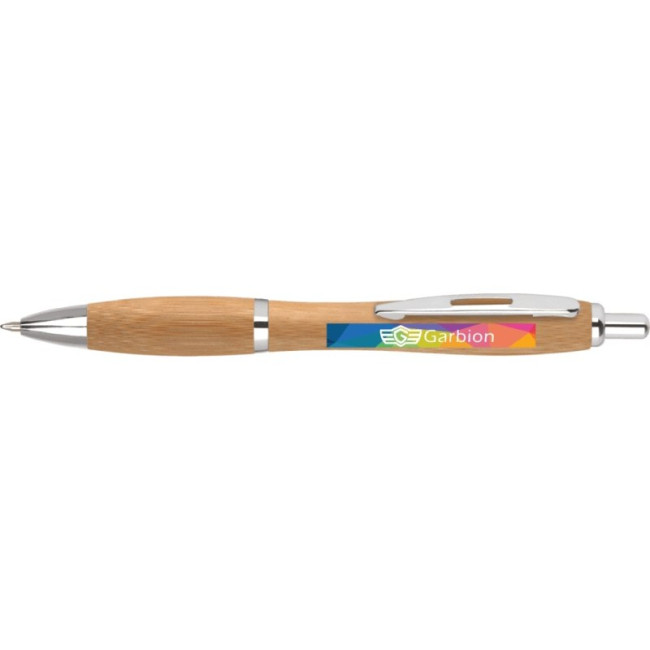 Branded Eco Contour Bamboo Ballpen