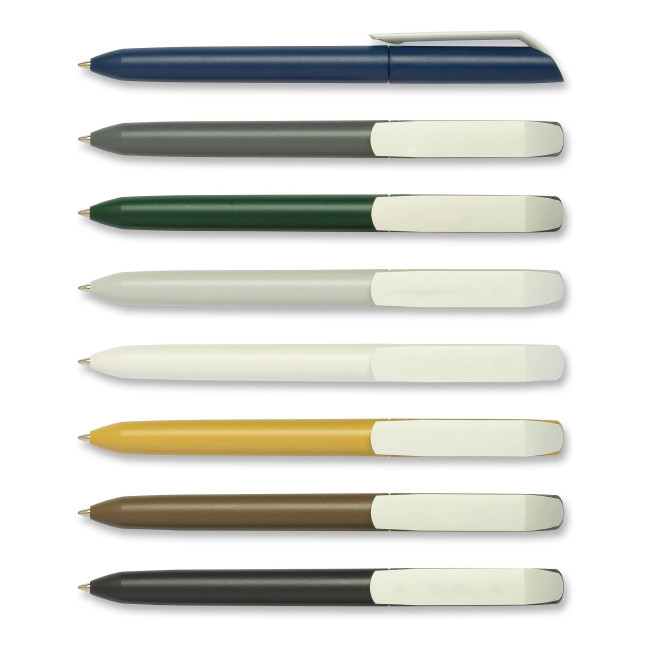 Custom Printed Flow Pure Recycled Extra White Clip Pen