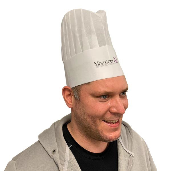 Custom Printed Non-Woven Chefs Hat 230mm