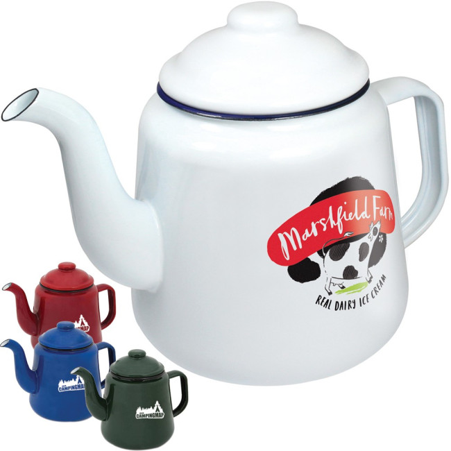 Custom Printed Enamel Tea Pot