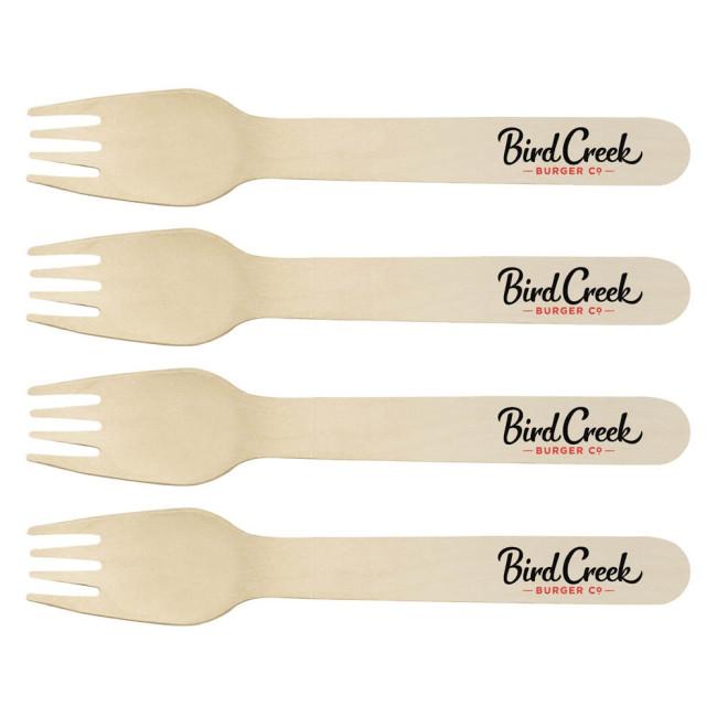 Custom Printed Wooden Fork