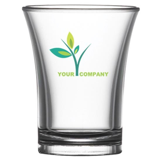 Custom Printed Polystyrene Reusable Shot Glass 25ml