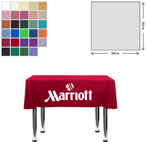 Custom Printed Premium Fabric Tablecloth Square 89x89cm