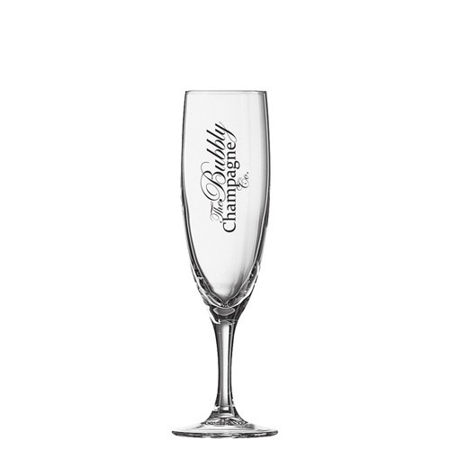 Custom Printed Elegance Flute Glass 100ml