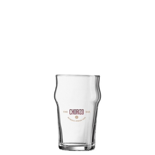 Branded Nonic Beer Glass Half Pint