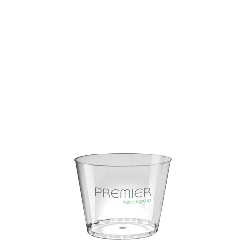 Branded Disposable Plastic Tumbler Injection Moulded 125ml