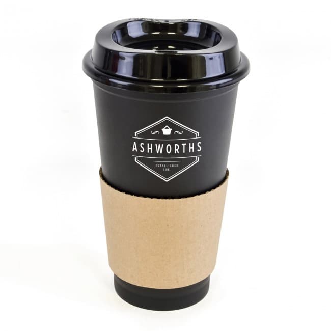 Custom Printed Café Plastic Travel Mug 500ml - Image 7