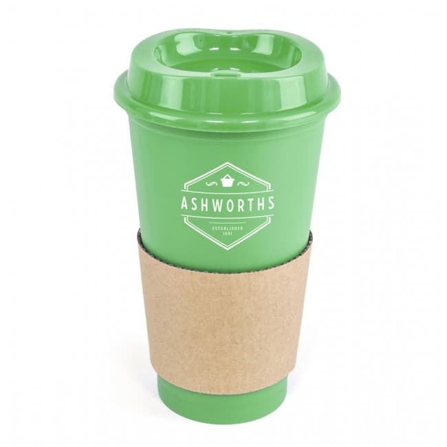 Custom Printed Café Plastic Travel Mug 500ml - Image 5