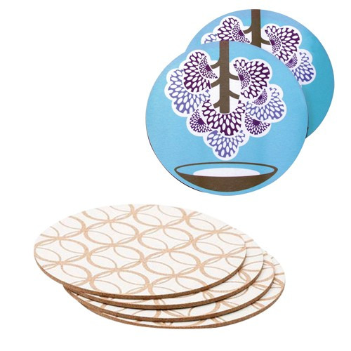 Custom Printed Round Cork Back Melamine Placemat 255mm