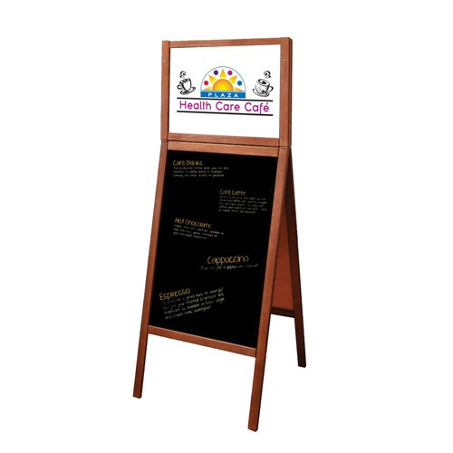 Custom Printed Menu A-Board With Changeable Insert