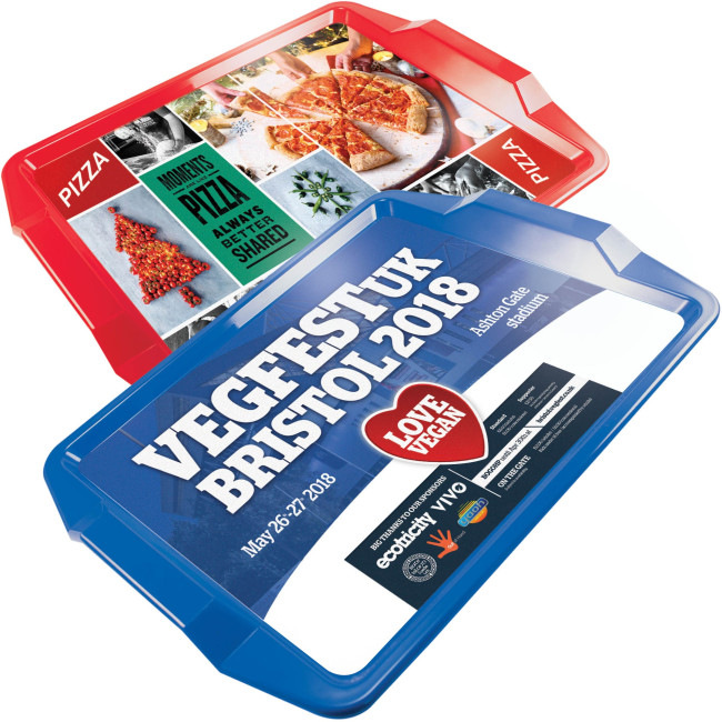 Custom Printed Full Colour Rectangular Plastic Tray