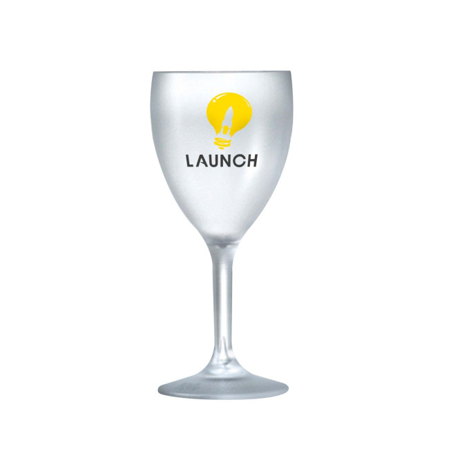 Custom Printed Frosted Wine Flute 256ml