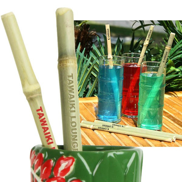 Branded Thick Bamboo Straws