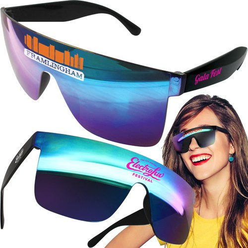 Custom Printed Shield Sunglasses