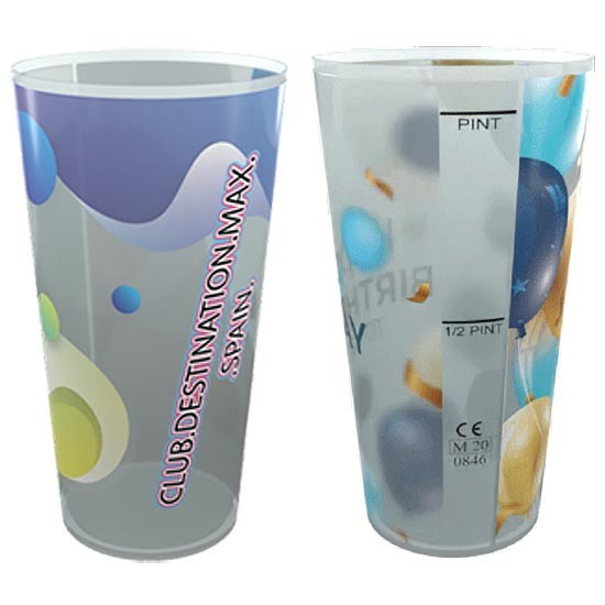 Custom Printed Plastic Festival Cup Pint UK Certified