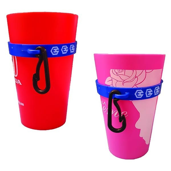 Custom Printed Low Cost Lanyard Cup Holder