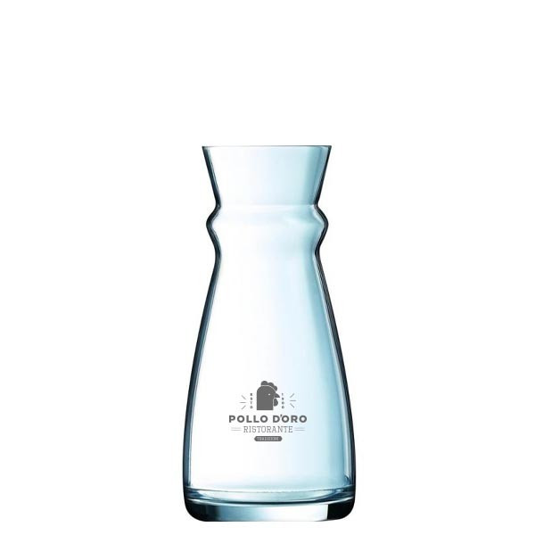 Custom Printed Fluid Glass Carafe 500ml