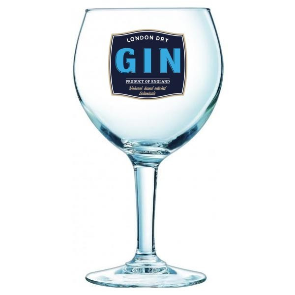 Custom Printed Party Gin Stemmed Cocktail Glass 620ml