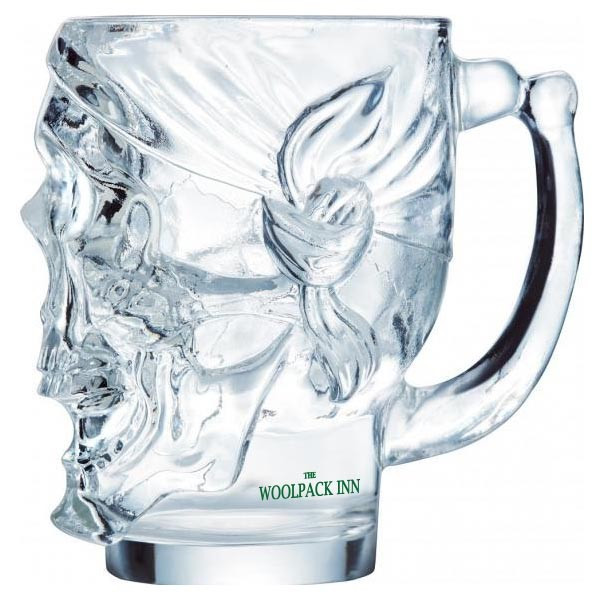 Branded Skull Tankard Beer Glass 900ml