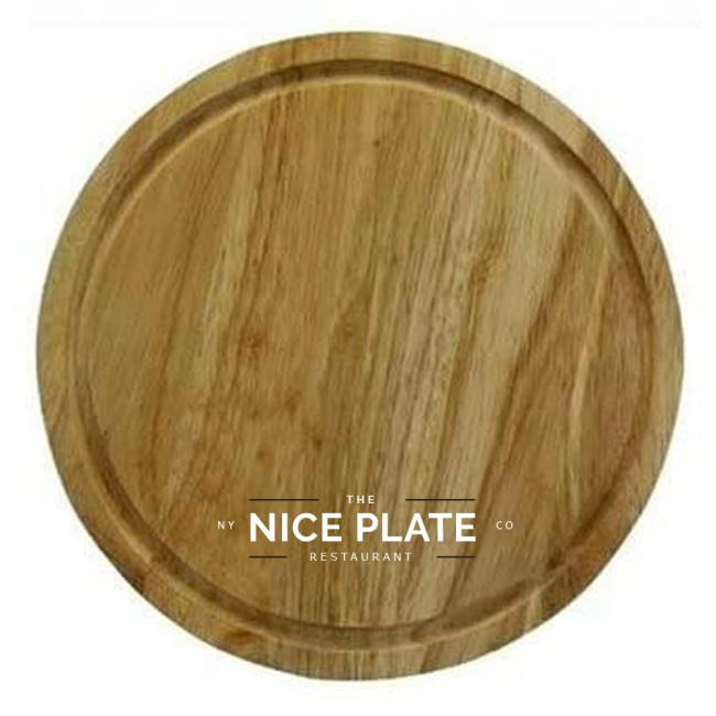 Custom Printed Wooden Round Chopping Boards 25cm