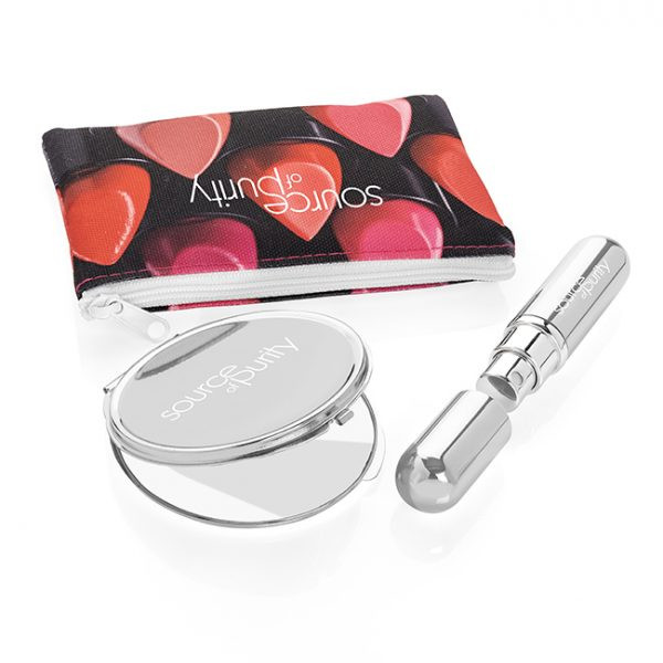 Branded Silver look Hand Handbag Set 3pc