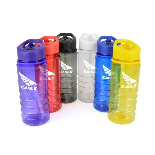 Custom Printed Tarn Coloured Sports Bottle 550ml - Image 1