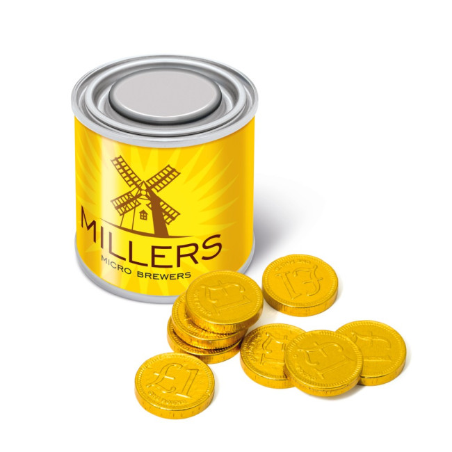 Custom Printed Small Paint Tin Chocolate Coins