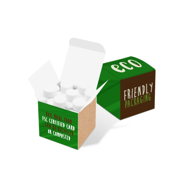 Custom Printed Eco Mini Cube Box Midi Mints