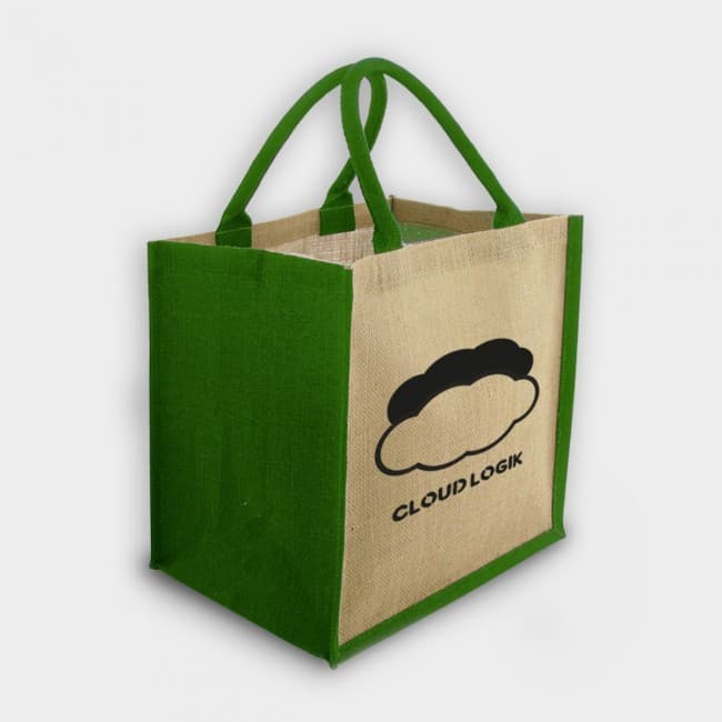 Custom Printed Green & Good Coloured Brighton Bag - Jute - Image 2