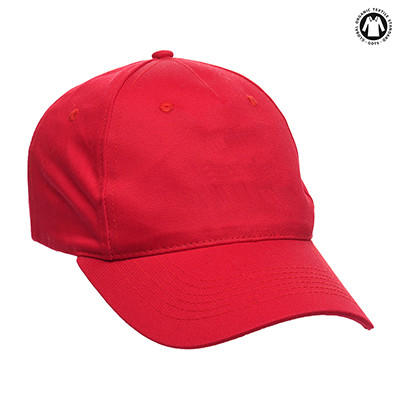 Branded Organic Cotton 5 Panel Cap - Image 1