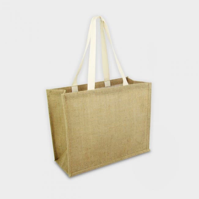 Custom Printed Green & Good Taunton Bag - Jute - Natural Handles