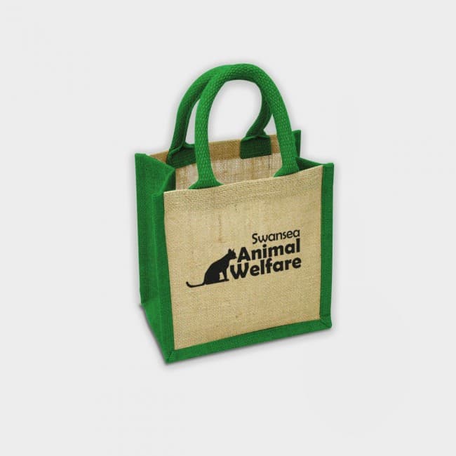 Custom Printed Green & Good Wells Tiny Bag - Jute - Image 4