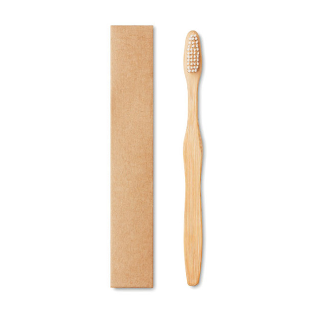 Custom Printed Bamboo Toothbrush In Kraft Box - Image 2