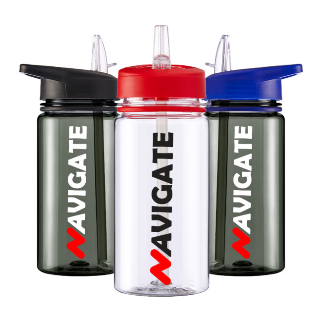 Custom Printed Aqua Hydrate 500ml Tritan Sports Bottle - Image 1