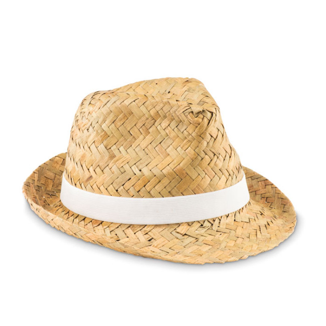 Custom Printed Natural Straw Hat