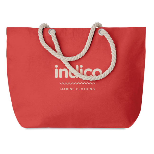 Custom Printed Beach Bag With Cord Handle - Image 4