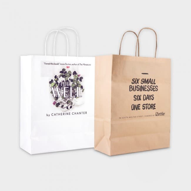 Custom Printed Green & Good A4 Kraft Paper Bag Full Colour - Sustainable - Image 3