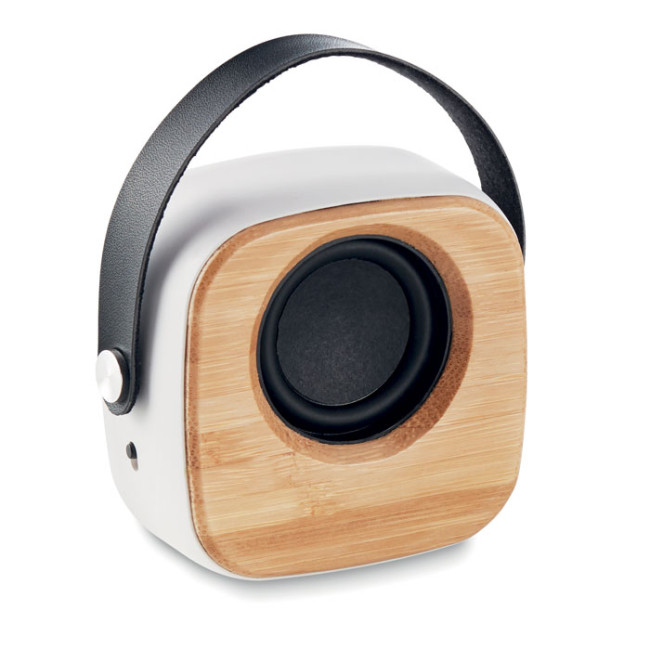 Branded Speaker 3W With Bamboo Front