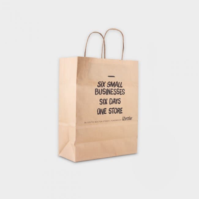 Custom Printed Green & Good A4 Kraft Paper Bag Full Colour - Sustainable - Image 2