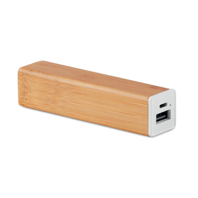 Branded Power Bank Bamboo 2200mAh