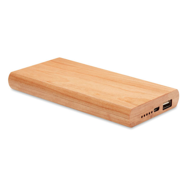 Branded Power Bank 4000 mAh Bamboo