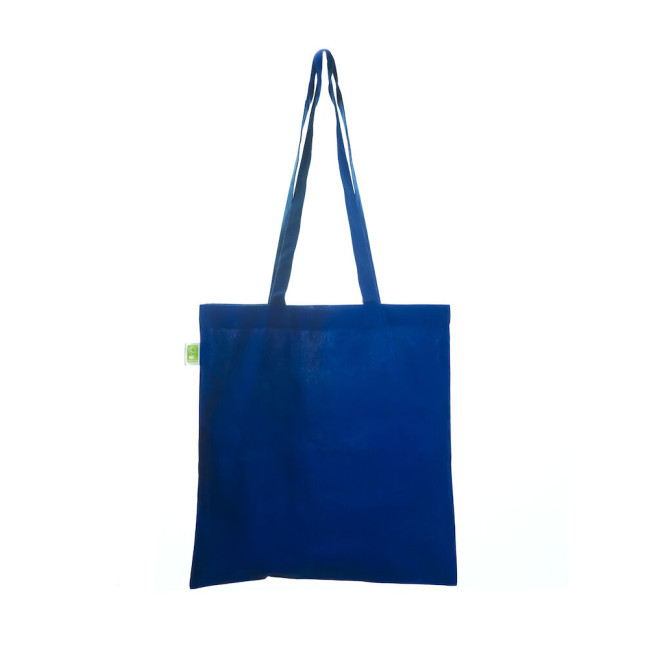 Custom Printed Eco Royal Blue Cotton Shopper