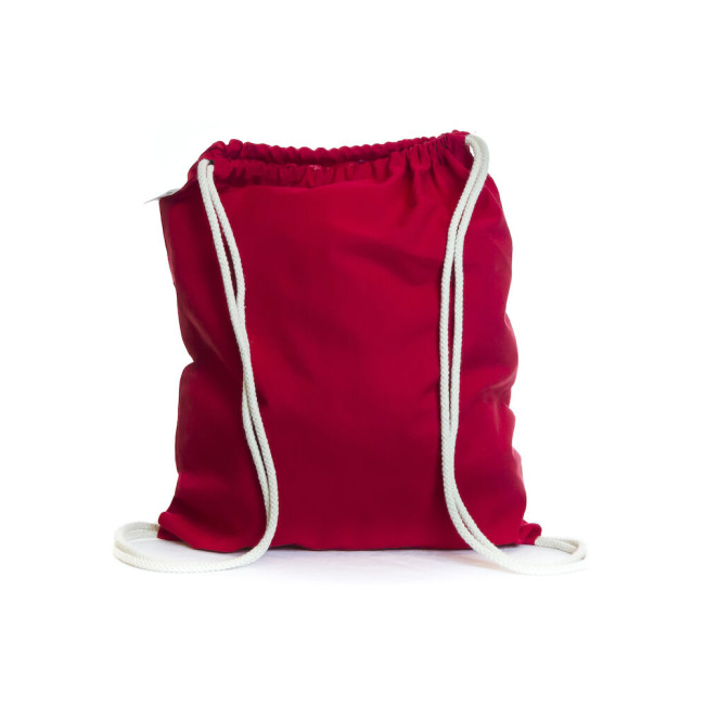 Custom Printed Eco Red Drawsting Bag