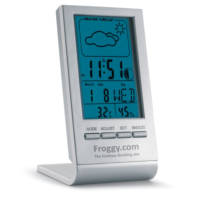 Custom Printed Weather Station With Blue LCD