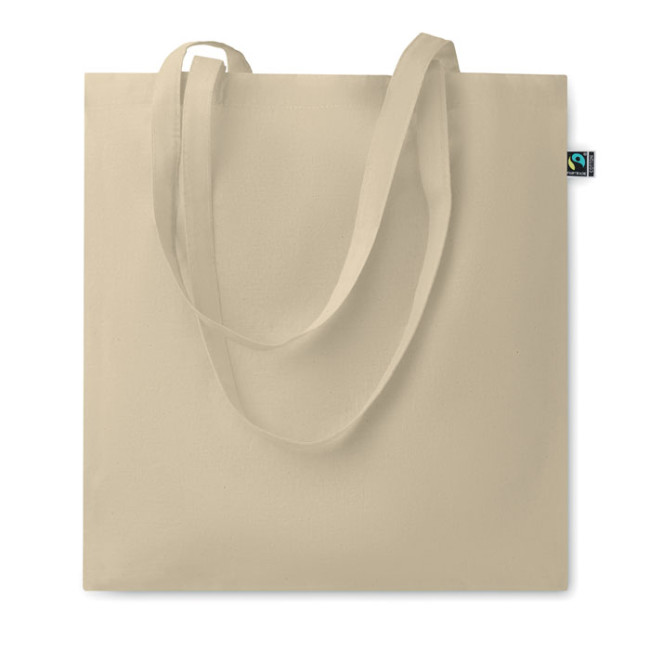 Custom Printed Fairtrade Cotton Shopping Bag 140Gr/m² - Image 1